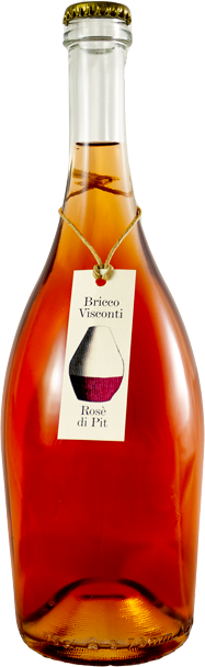bottiglia di vino rosè, tipo 'Rosè di Pit'