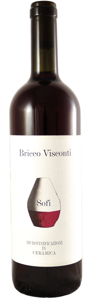 bottiglia di vino rosso, tipo 'Sofì'